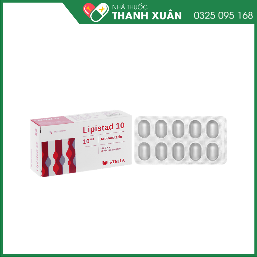 Lipistad 10 trị rối loạn mỡ máu